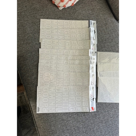 Paper Studio Alphabet Stickers Large Font Crafting ScrapbkingLetters set of 11 - Picture 6 of 6